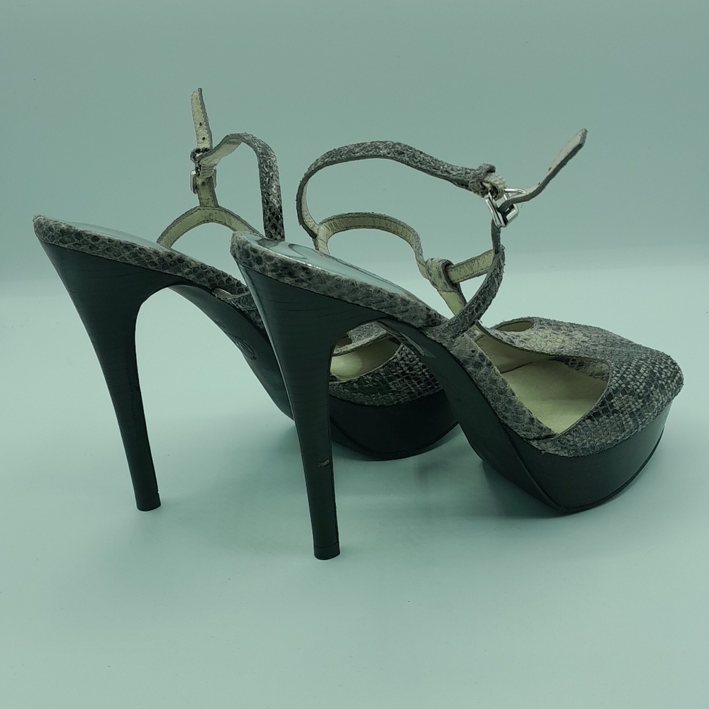 Michael Kors Felicia Python Embossed Leather T-St… - image 4